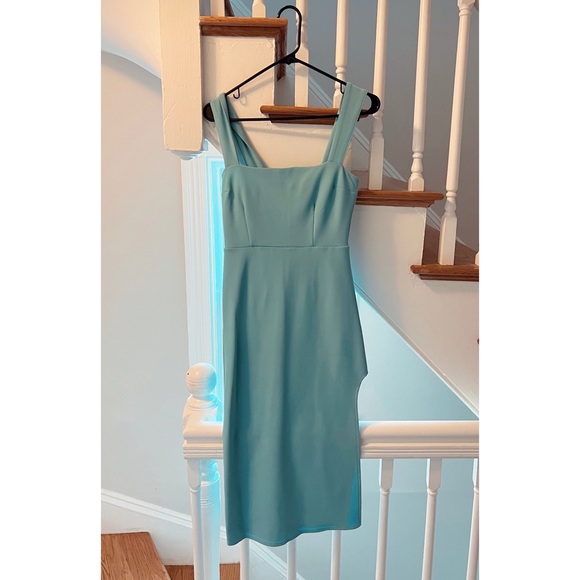 Abercrombie Wide Strap Slim Midi Dress - Size Small - Picture 2 of 2